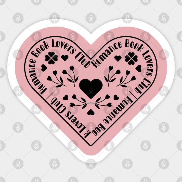 Love Book Club | Romance Book Club | Book themed Sticker by ArtistryWhims